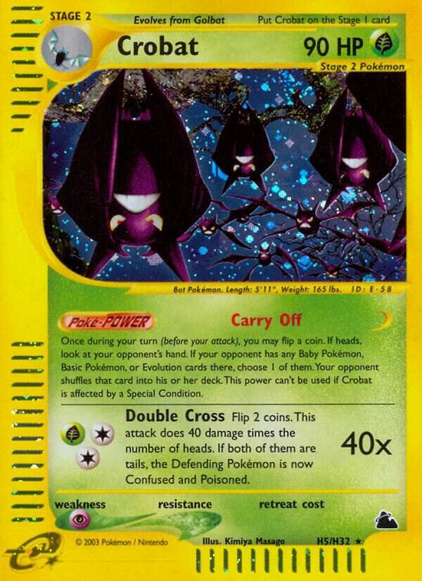 Crobat, carta H05 de Skyridge