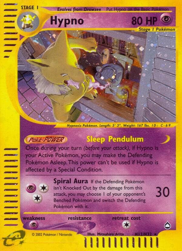 Hypno, card H12 from Aquapolis