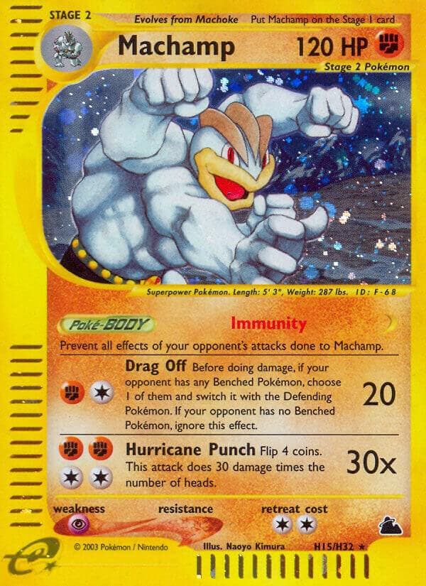 Machamp, card H15 from Skyridge
