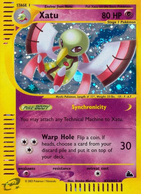 Xatu, card H32 from Skyridge