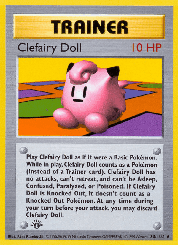 Clefairy Doll, carta 70 di Set Base