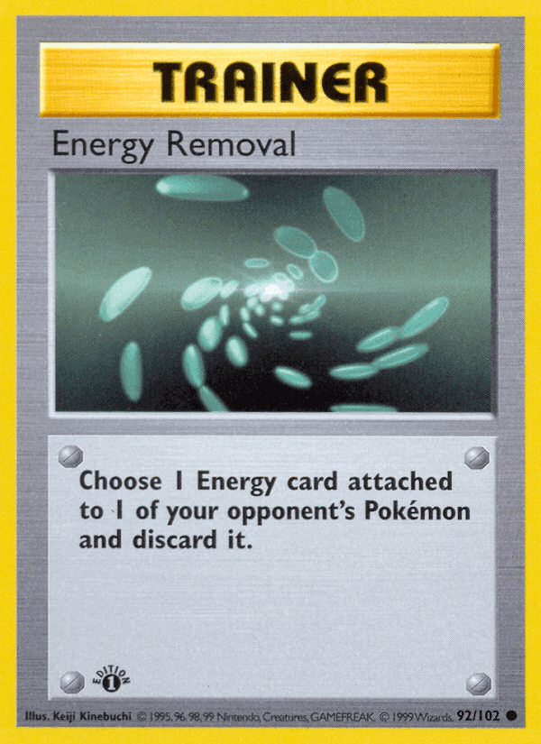 Energy Removal, card 92 from Base Set