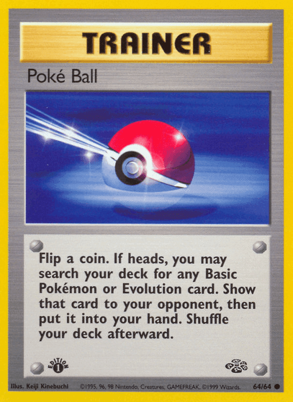 Poké Ball, card 64 from Jungle