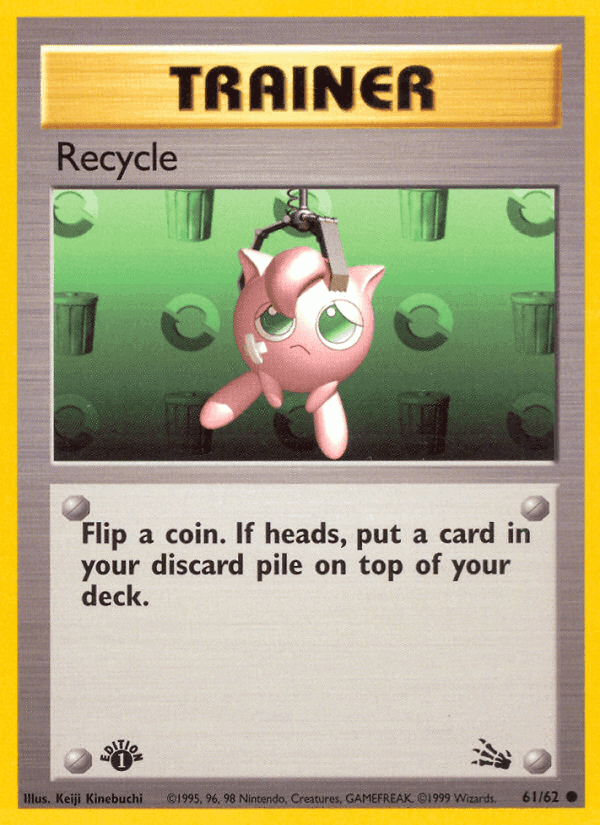 Recycle, card 61 from Fossil