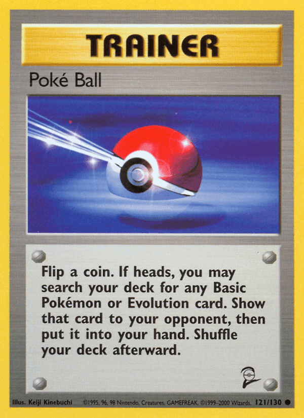 Poké Ball, card 121 from Base Set 2