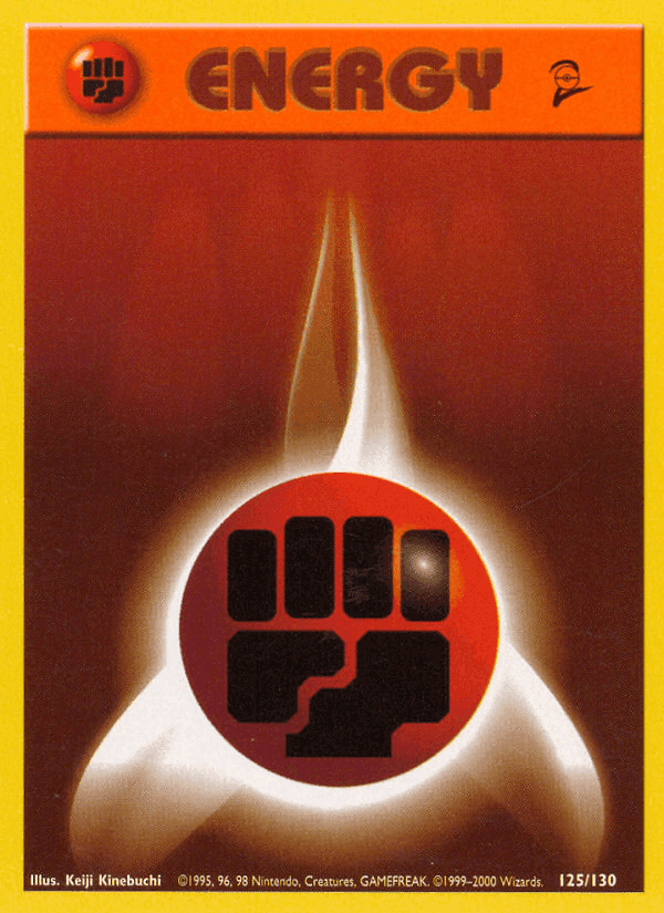 Fighting Energy, card 125 from Base Set 2