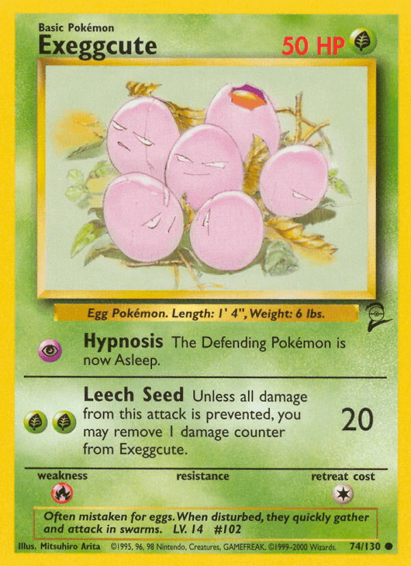Exeggcute, card 74 from Base Set 2