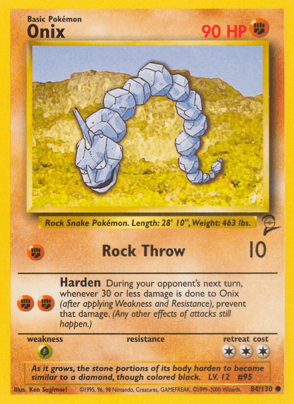 Onix, card 84 from Base Set 2
