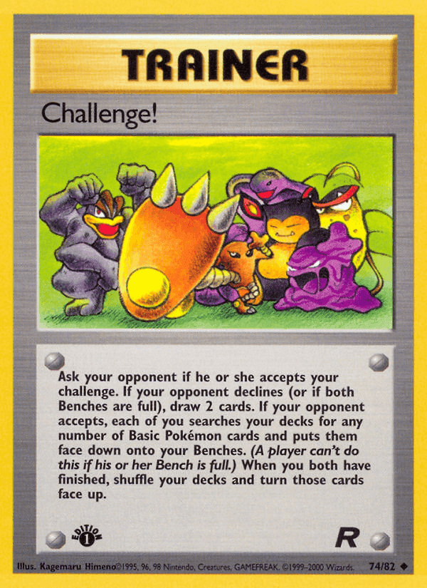Challenge!, card 74 from Team Rocket