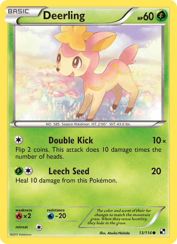 Deerling, card 13 from Black & White