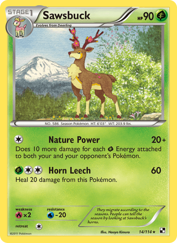 Sawsbuck, carta 14 di Black & White
