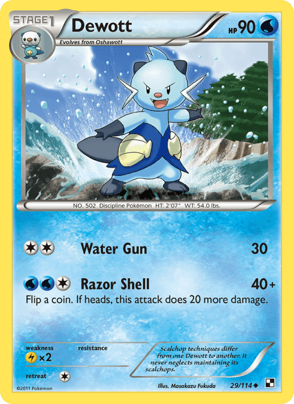 Dewott, card 29 from Black & White