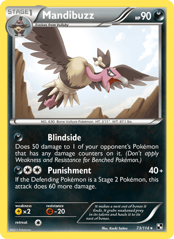 Mandibuzz, card 73 from Black & White