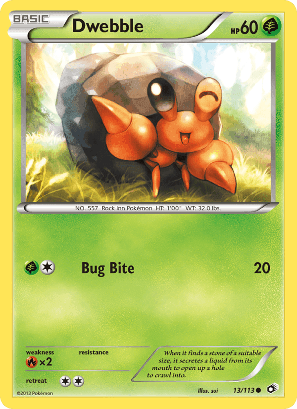 Dwebble, carta 13 di Legendary Treasures