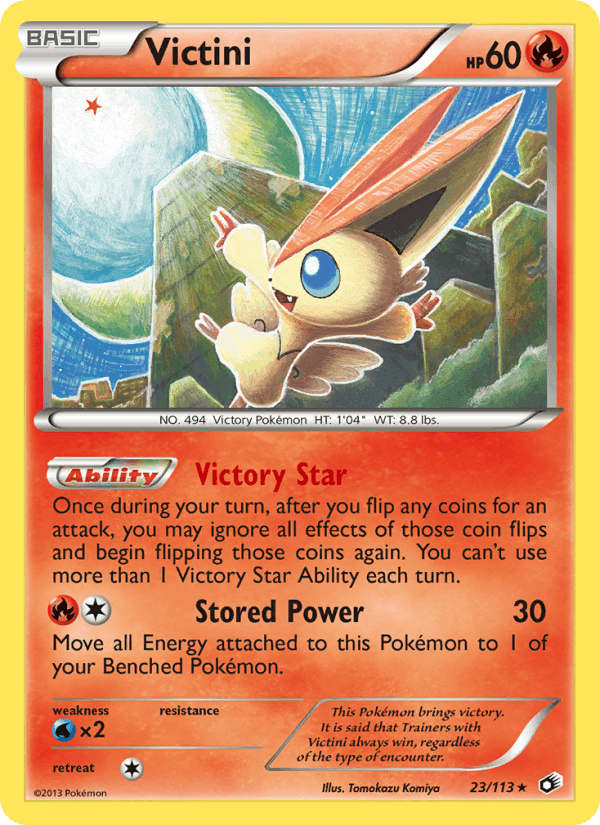 Victini, carta 23 di Legendary Treasures