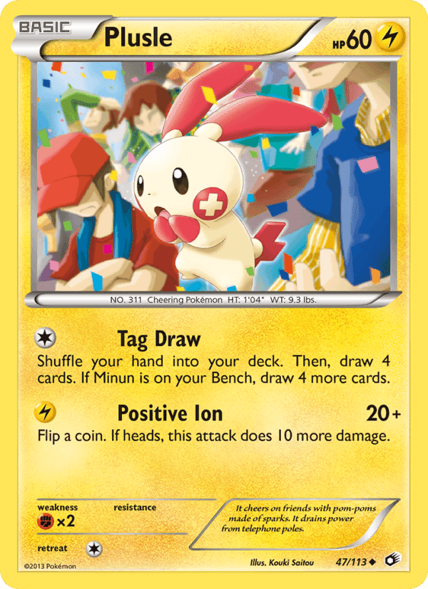 Plusle, carta 47 di Legendary Treasures