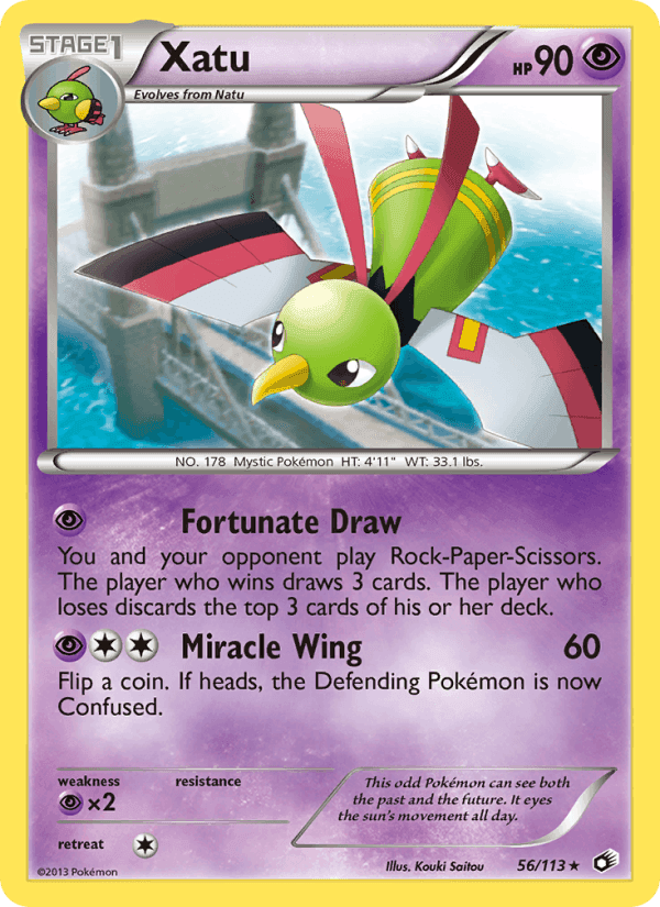 Xatu, carta 56 di Legendary Treasures
