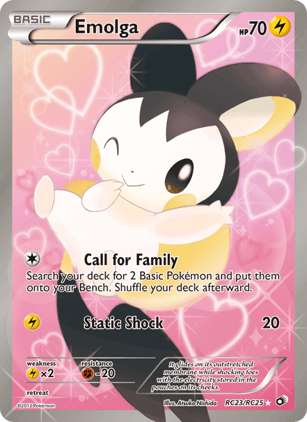 Emolga, carte RC23 de Legendary Treasures