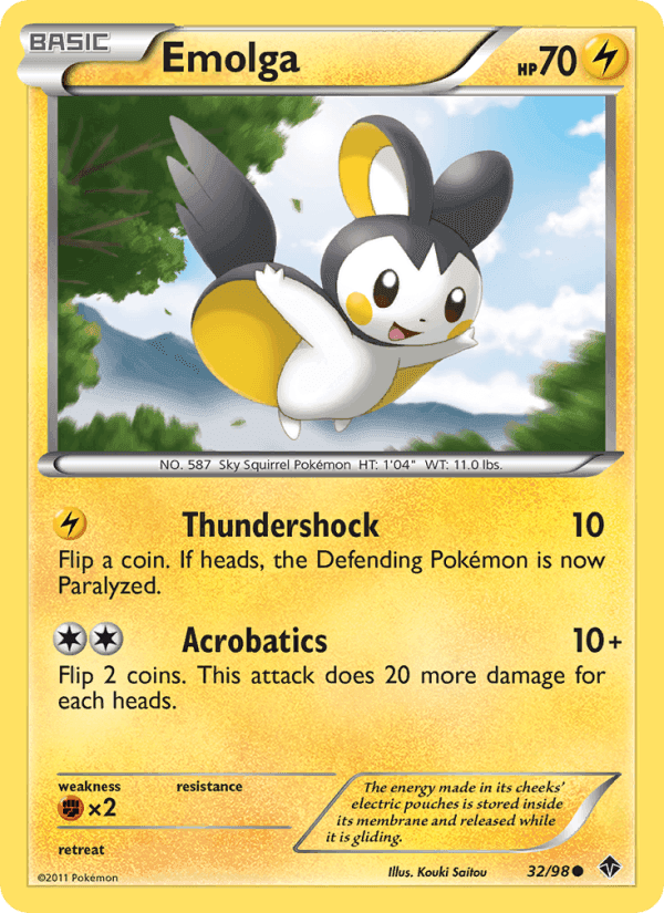 Emolga, card 32 from Emerging Powers