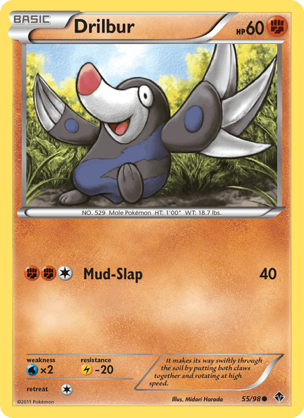 Drilbur, card 55 from Emerging Powers