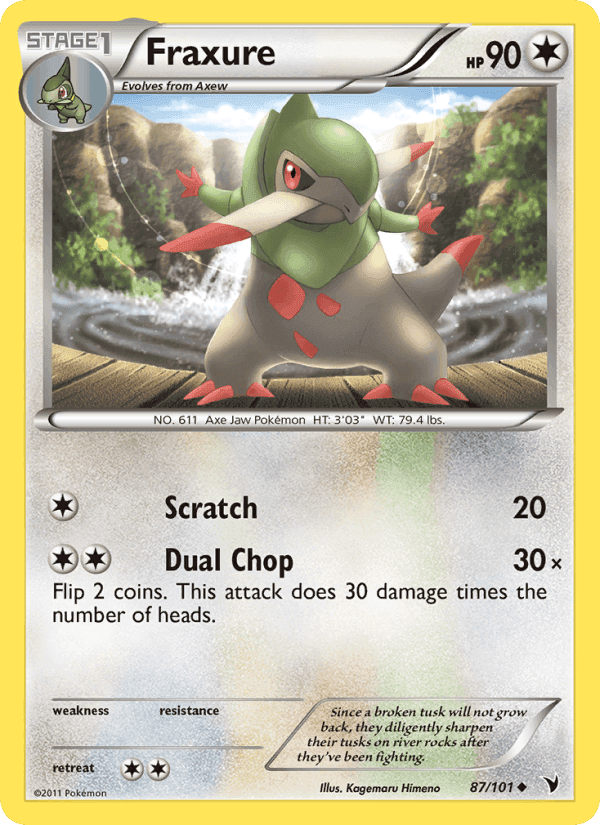 Fraxure, card 87 from Noble Victories