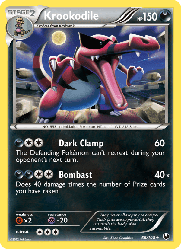 Krookodile, card 66 from Dark Explorers