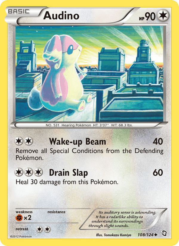 Audino, card 108 from Dragons Exalted