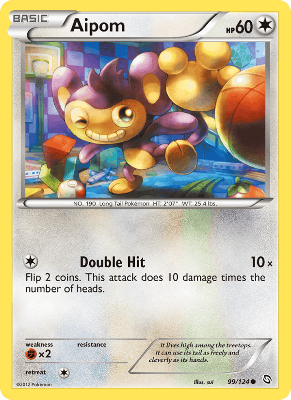 Aipom, card 99 from Dragons Exalted