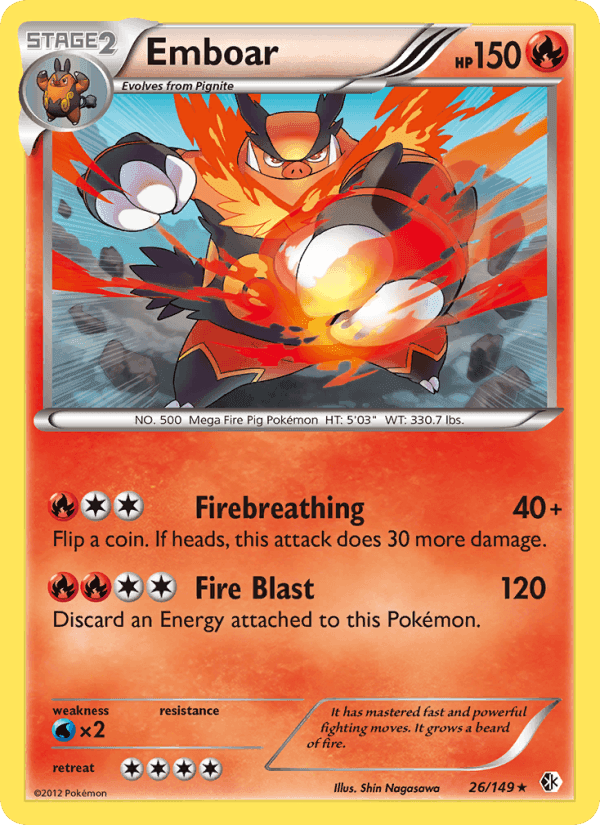Emboar, card 26 from Boundaries Crossed