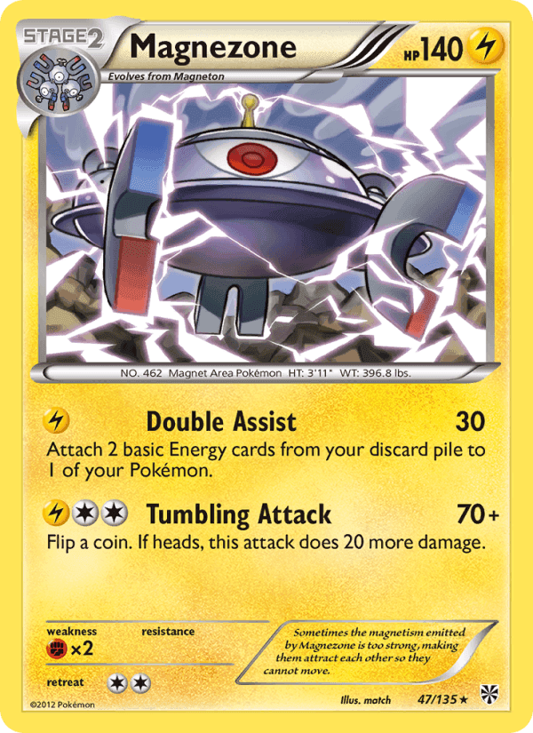 Magnezone, card 47 from Plasma Storm
