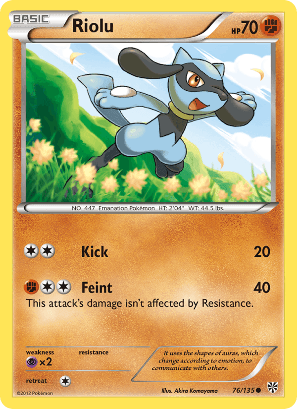 Riolu, card 76 from Plasma Storm
