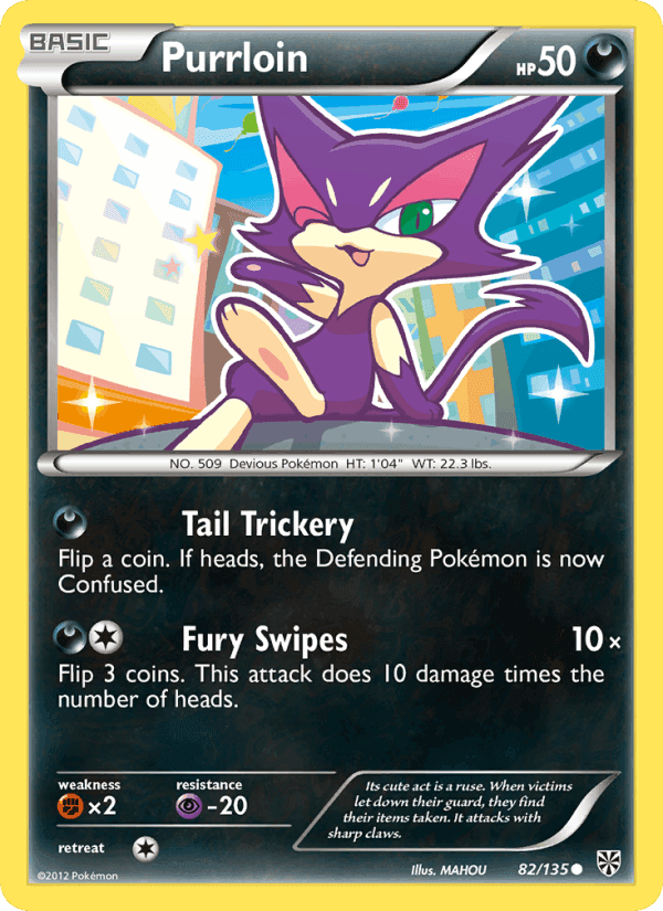 Purrloin, card 82 from Plasma Storm