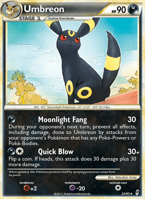 Umbreon, carta 22 di Richiamo delle Leggende