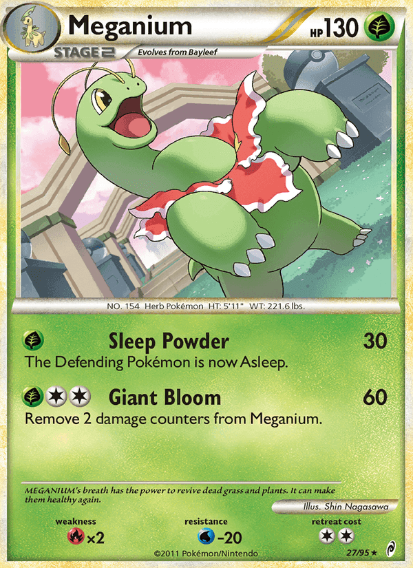 Meganium, card 27 from Call of Legends