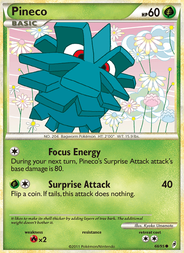 Pineco, card 68 from Call of Legends