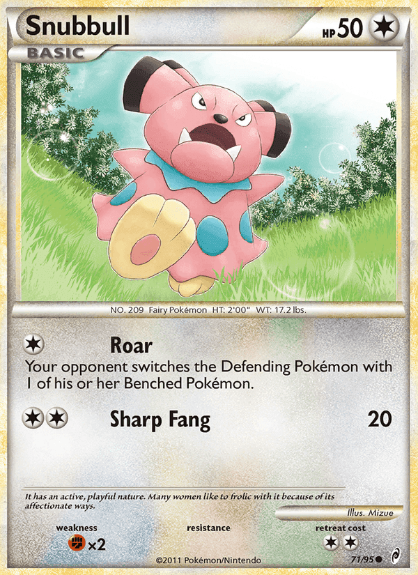 Snubbull, card 71 from Call of Legends