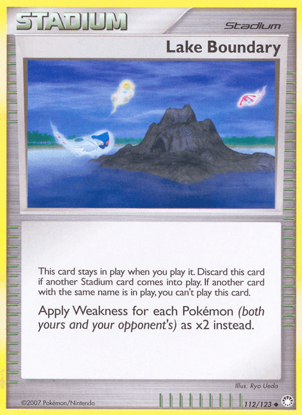 Lake Boundary, card 112 from Mysterious Treasures