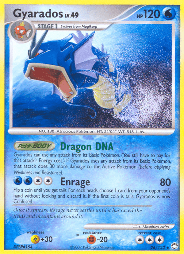 Gyarados, carta 26 de Tesoros Misteriosos