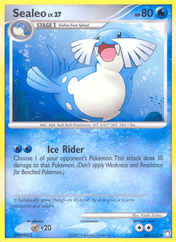 Sealeo, card 62 from Mysterious Treasures