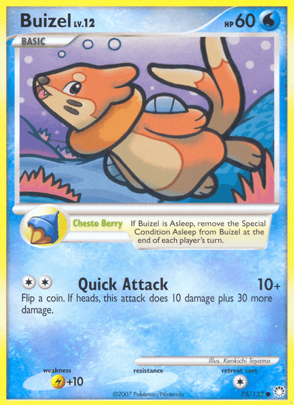 Buizel, carta 75 di Tesori Misteriosi