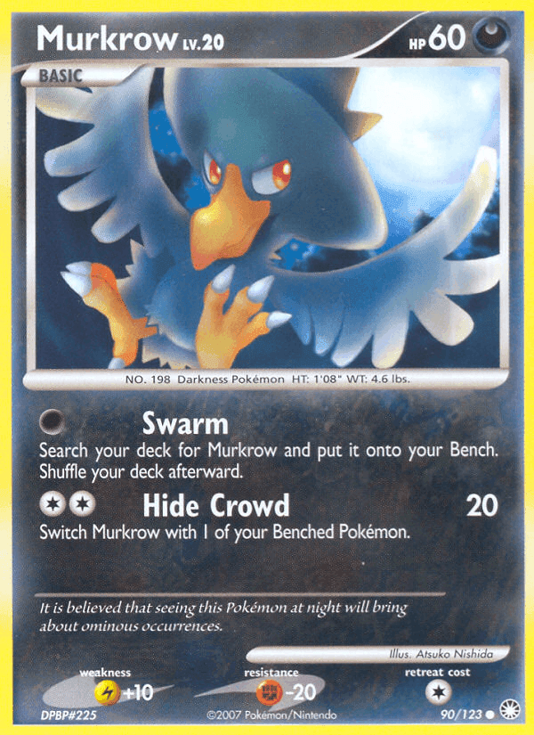 Murkrow, card 90 from Mysterious Treasures