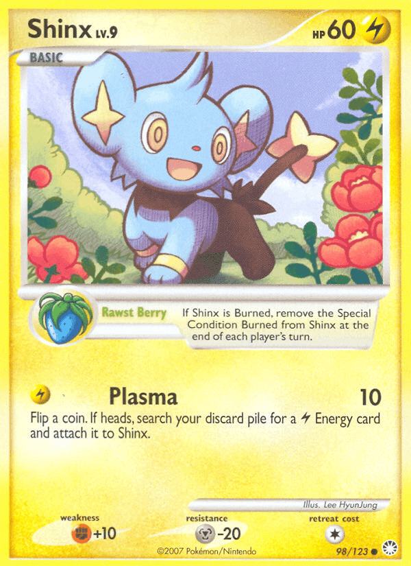 Shinx, carta 98 de Tesoros Misteriosos