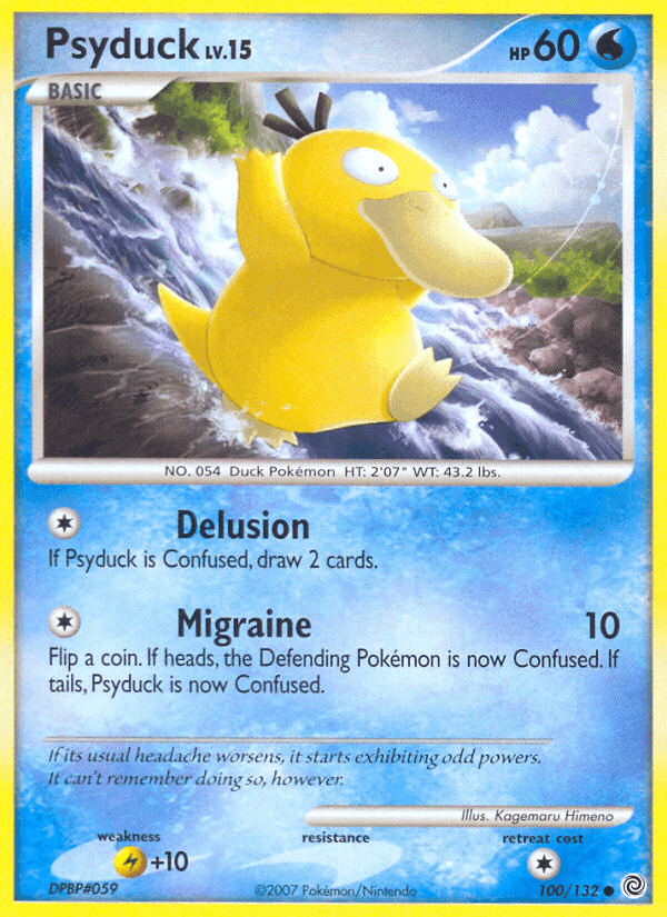 Psyduck, card 100 from Secret Wonders