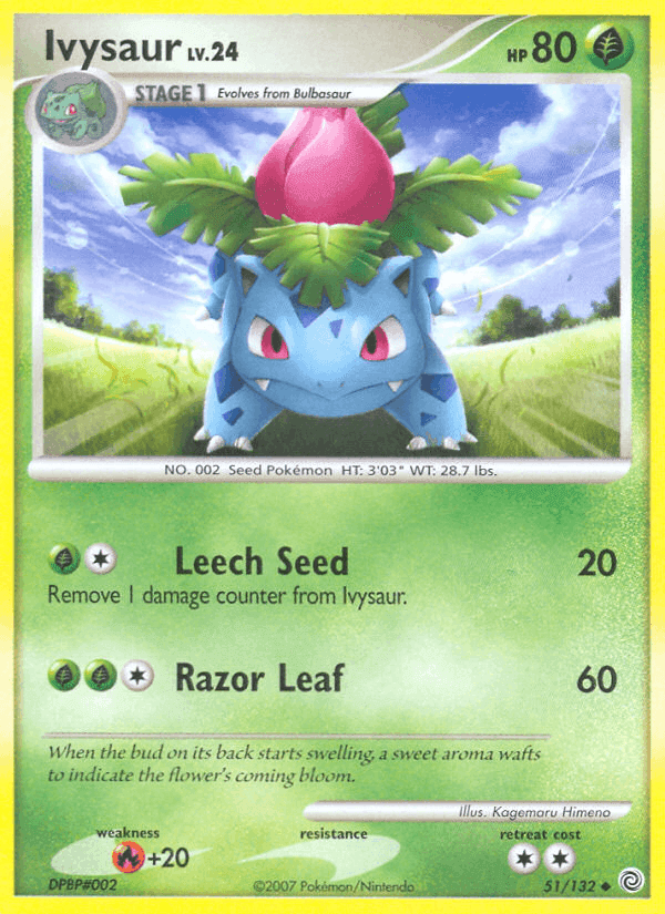Ivysaur, carta 51 di Prodigi Segreti