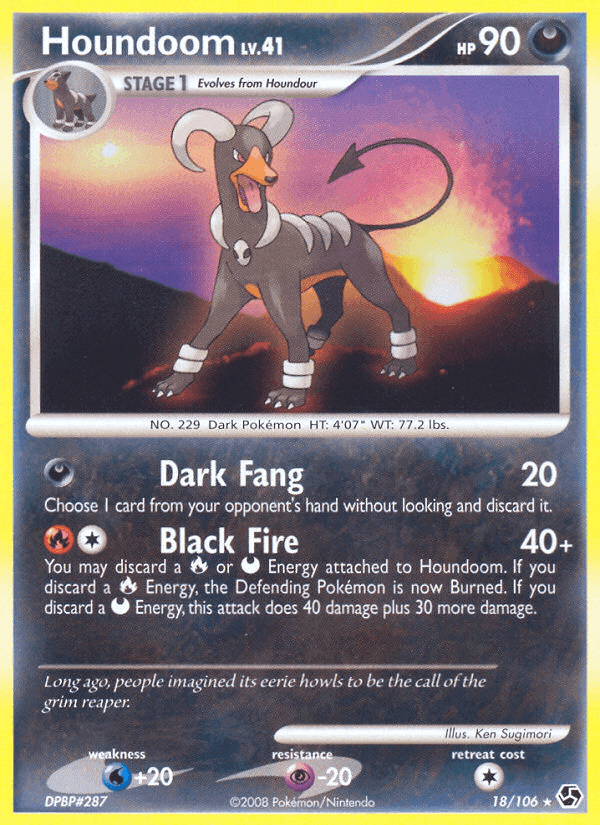 Houndoom, carta 18 de Grandes Encuentros