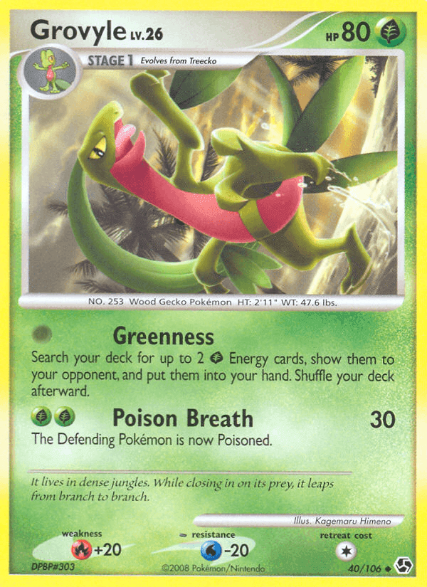 Grovyle, carta 40 de Grandes Encuentros