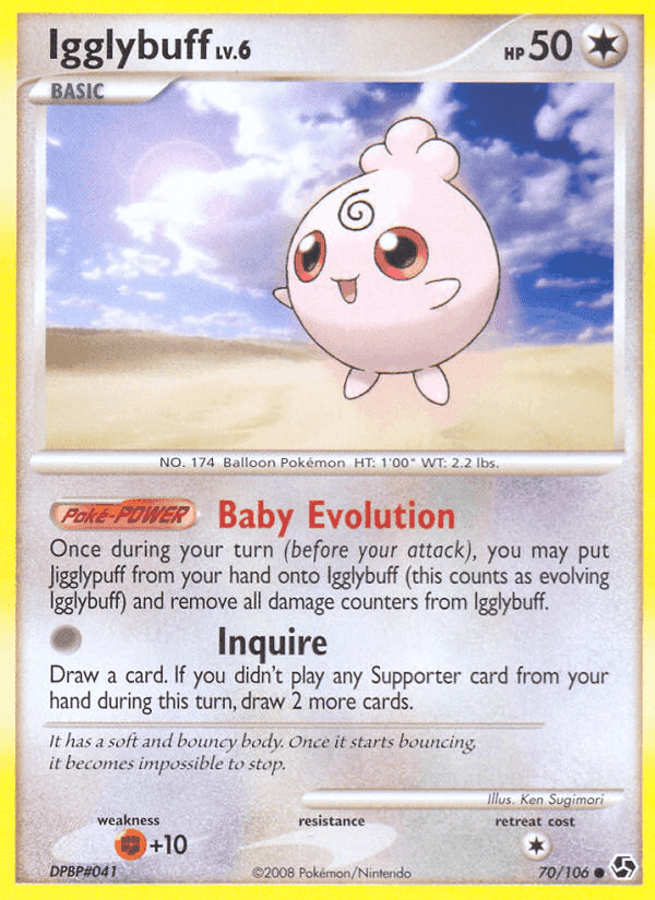 Igglybuff, card 70 from Great Encounters