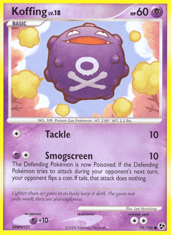 Koffing, carta 74 di Incontri Leggendari