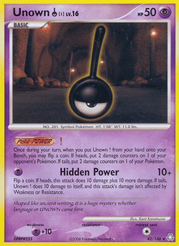 Unown !, carta 42 di Il Risveglio dei Miti