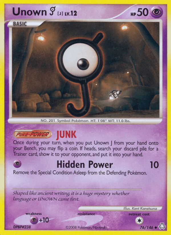 Unown J, carta 76 di Il Risveglio dei Miti